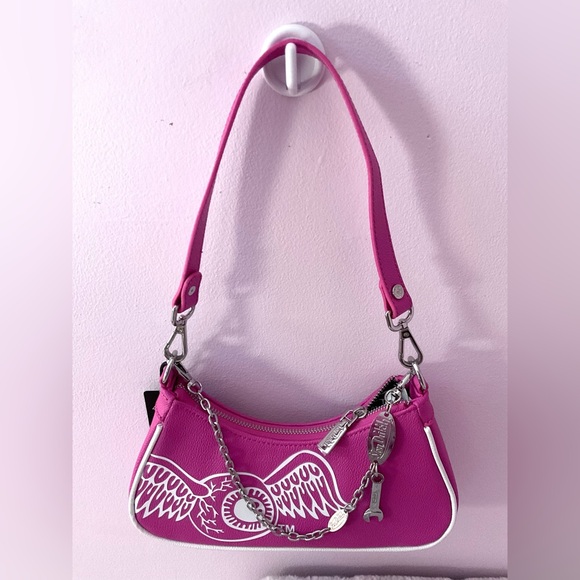 Von Dutch hot pink shoulder bag - Picture 3 of 7